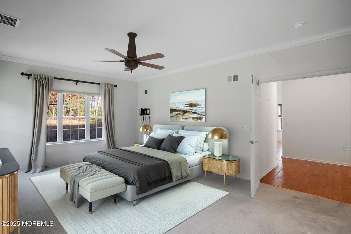 Bedroom, Interior, Wood Texture Flooring