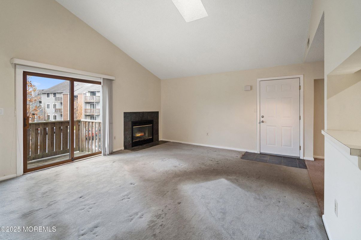 Empty room, Fireplace, Interior
