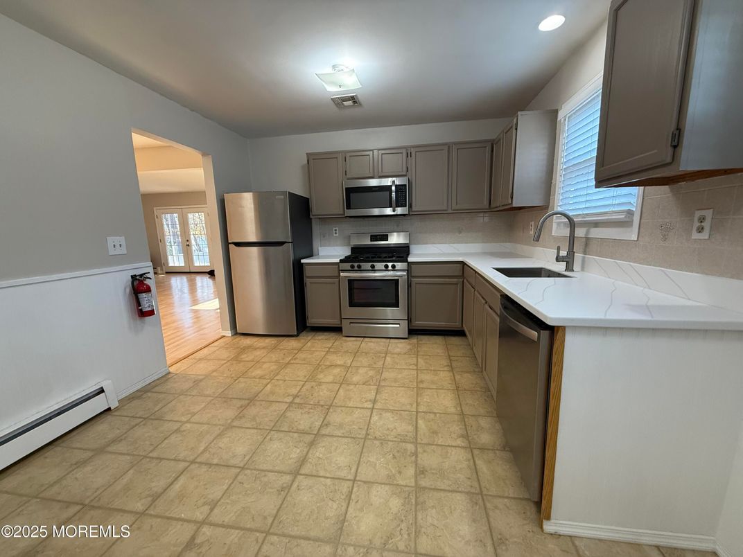 Interior, Kitchen, Recessed Lighting, Stainless Steel Appliances