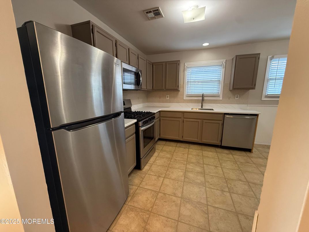 Interior, Kitchen, Recessed Lighting, Stainless Steel Appliances