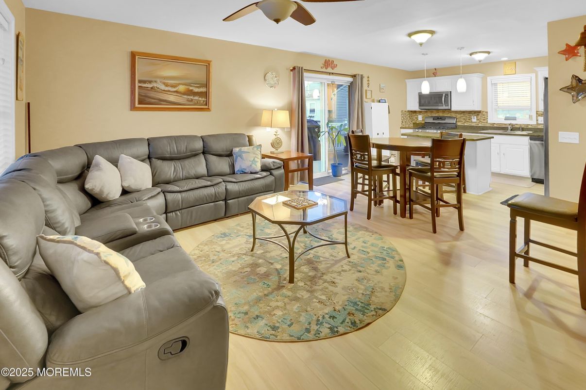 Dining room, Interior, Kitchen, Living room, Wood Texture Flooring