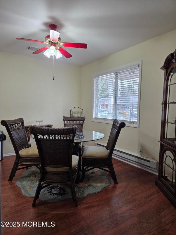 Dining room, Interior, Wood Texture Flooring