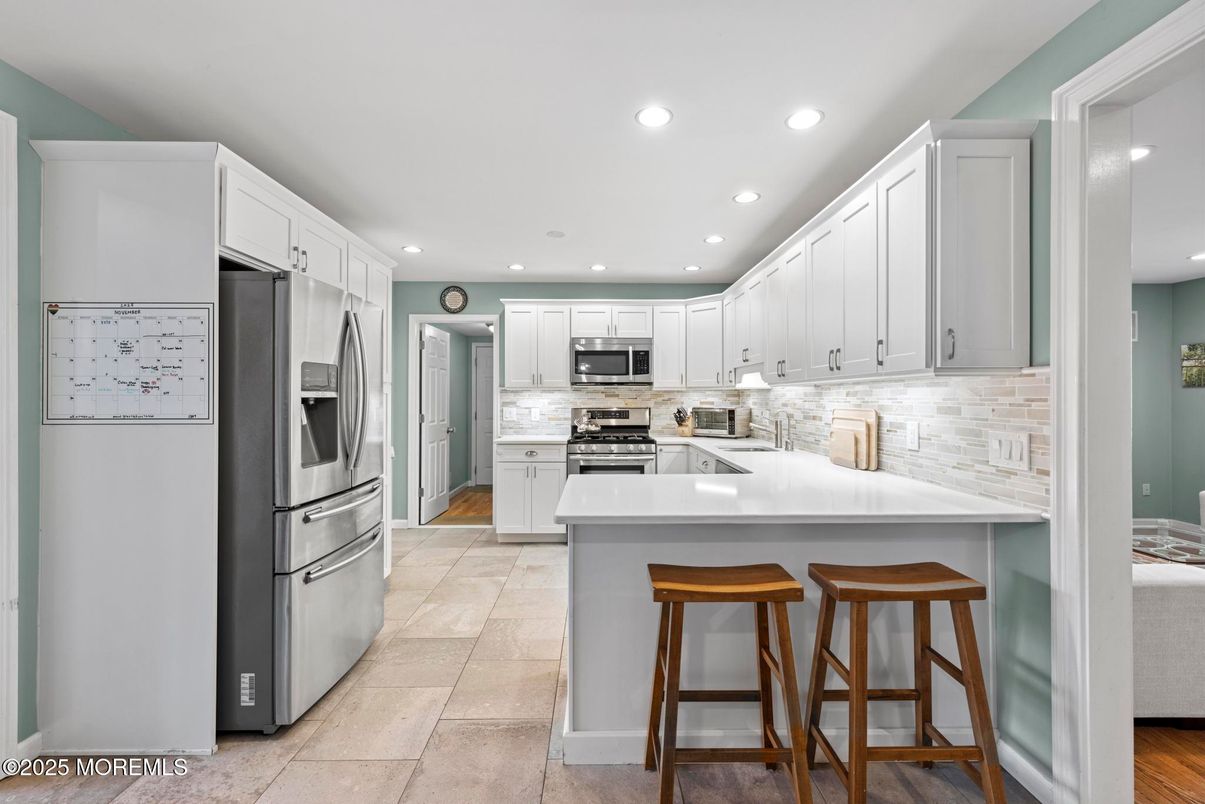 Interior, Kitchen, Recessed Lighting, Stainless Steel Appliances