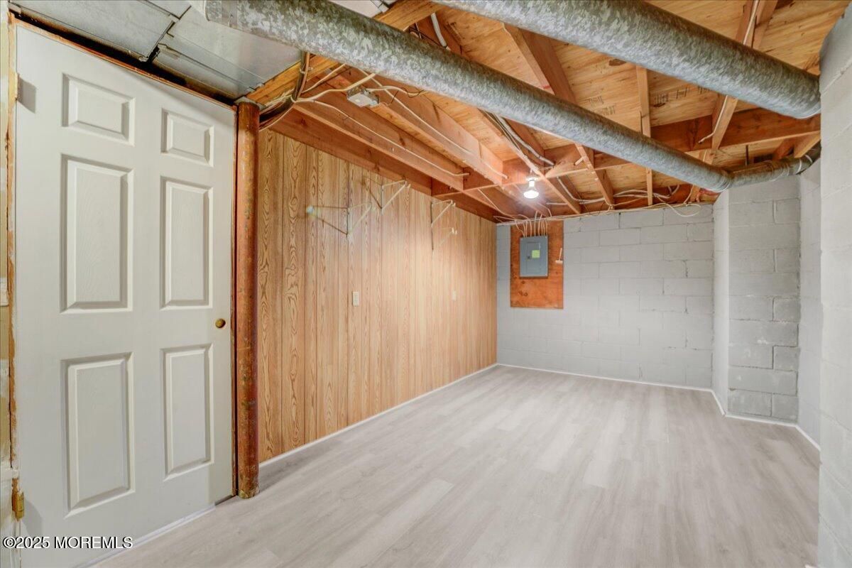 Empty room, Interior, Stone Walls, Wooden Beams, Wooden Ceilings, Wood Texture Flooring, Wooden Walls
