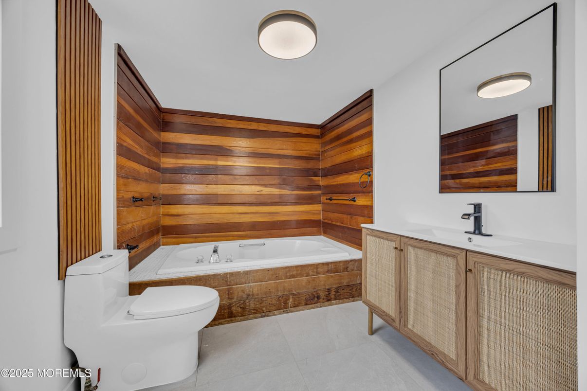 Bathroom, Interior, Wooden Walls