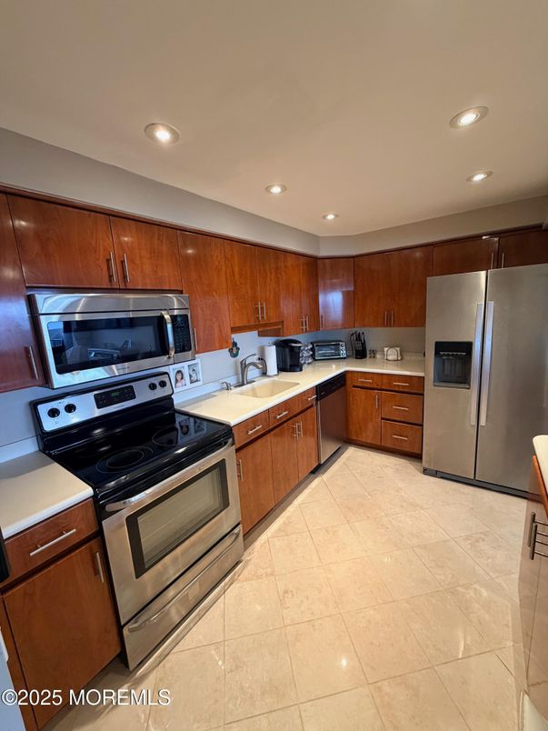 Interior, Kitchen, Recessed Lighting, Stainless Steel Appliances