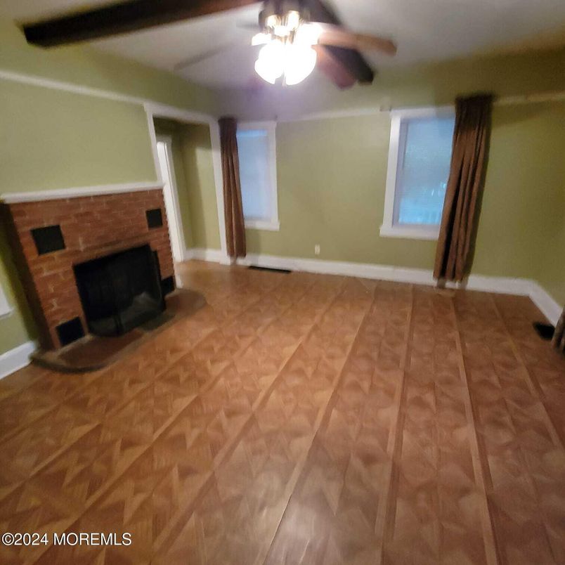 Empty room, Fireplace, Interior, Wood Texture Flooring