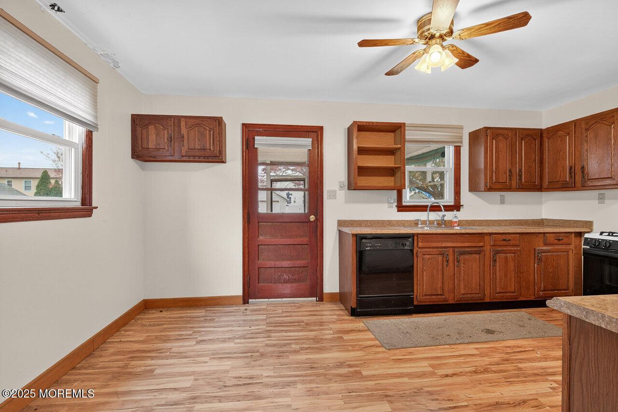 Interior, Kitchen, Wood Texture Flooring