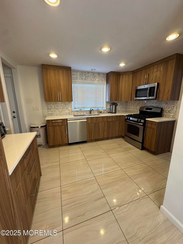 Interior, Kitchen, Recessed Lighting, Stainless Steel Appliances