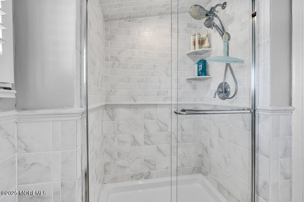 Bathroom, Glass Shower, Interior, Marble Walls