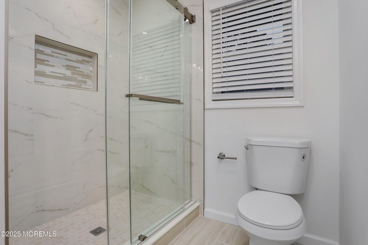 Bathroom, Glass Shower, Interior, Marble Walls