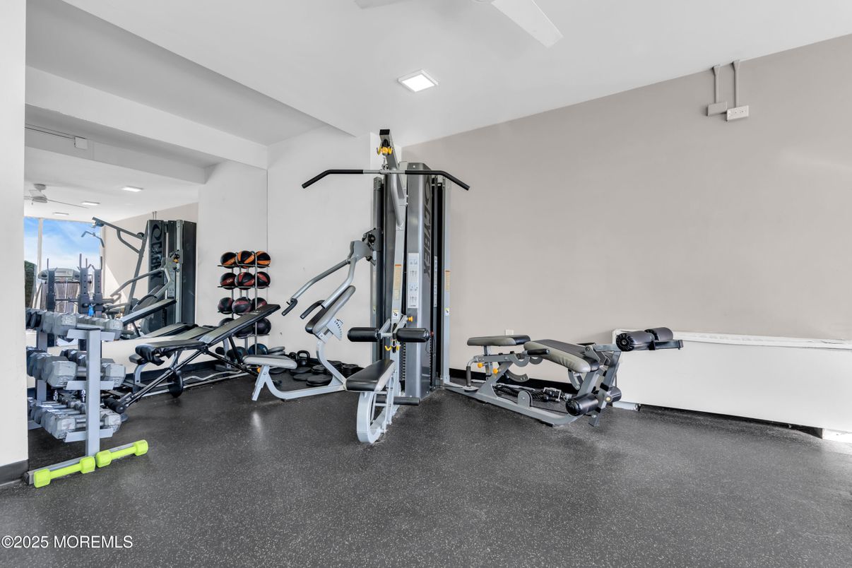 Fitness Equipment, Gym, Interior, Recessed Lighting