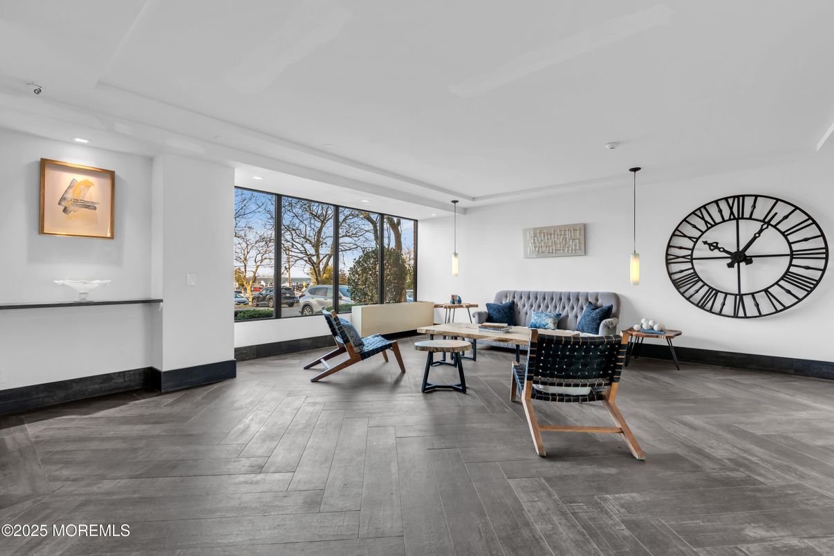 Interior, Living room, Pendant Lights, Recessed Lighting, Wood Texture Flooring