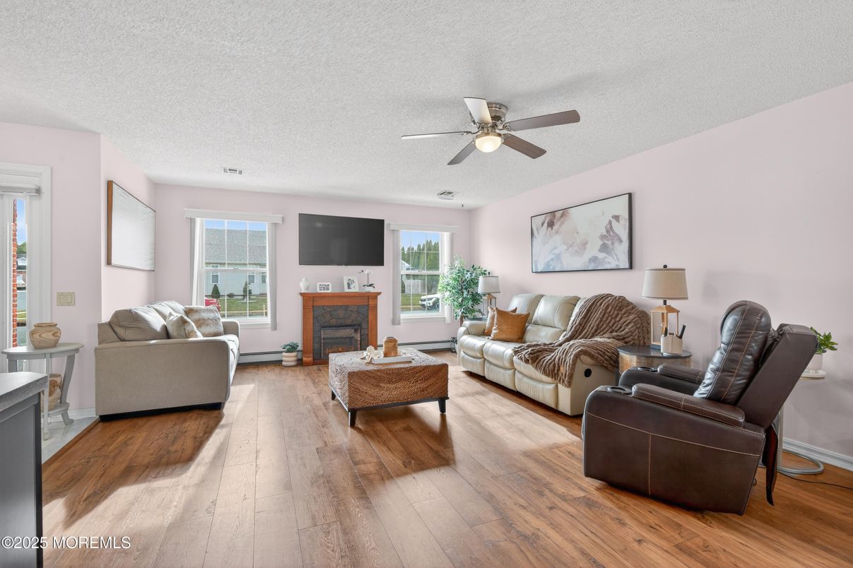 Fireplace, Interior, Living room, Wood Texture Flooring