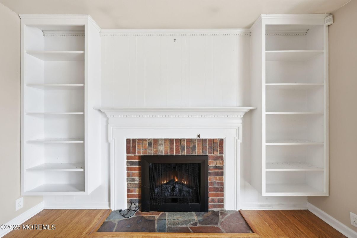 Fireplace, Interior, Wood Texture Flooring