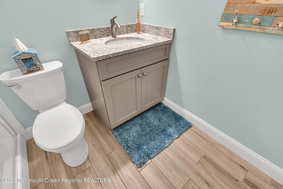 Bathroom, Interior, Wood Texture Flooring