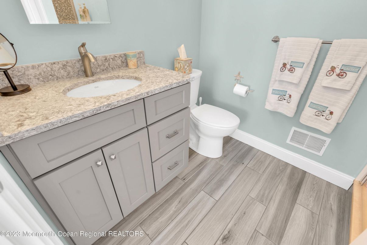 Bathroom, Interior, Wood Texture Flooring