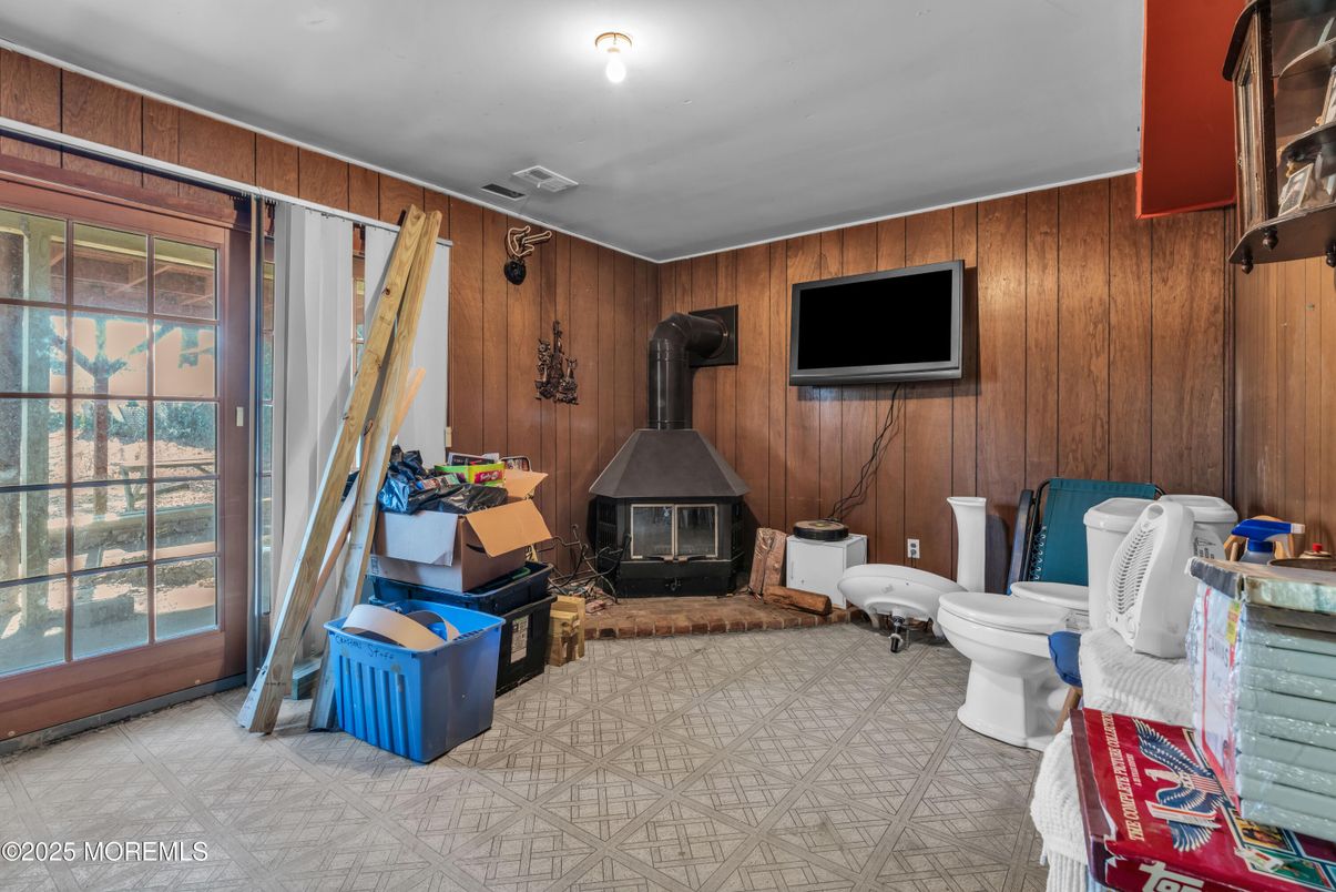 Fireplace, Interior, Wooden Walls