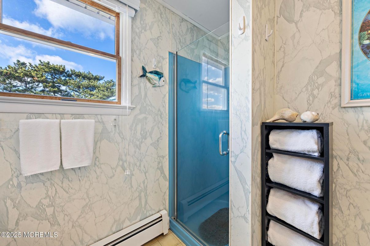 Bathroom, Glass Shower, Interior, Marble Walls