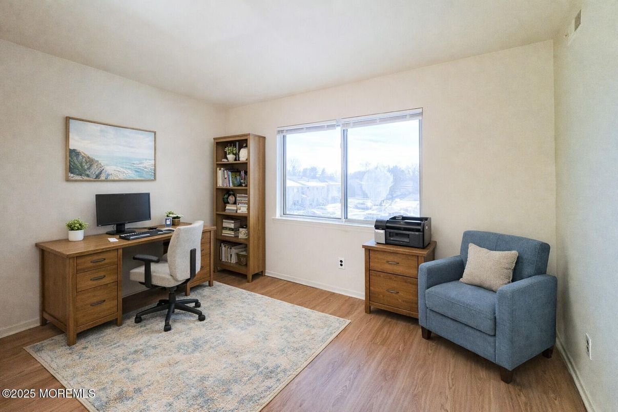 Home Office, Interior, Wood Texture Flooring