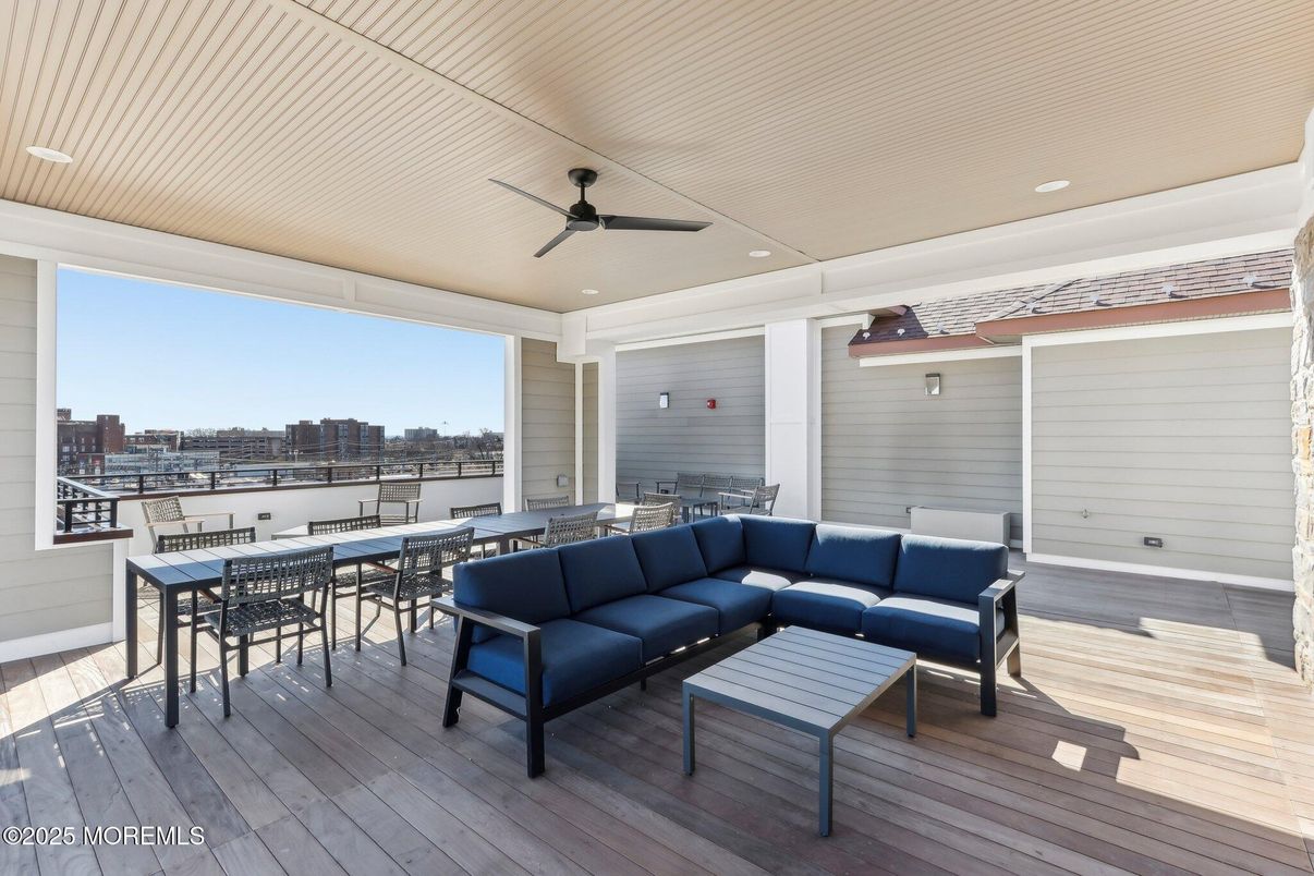 Dining room, Interior, Living room, Recessed Lighting, Water, Wood Texture Flooring