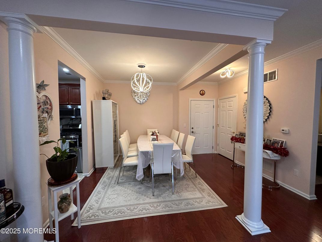 Dining room, Interior, Wood Texture Flooring