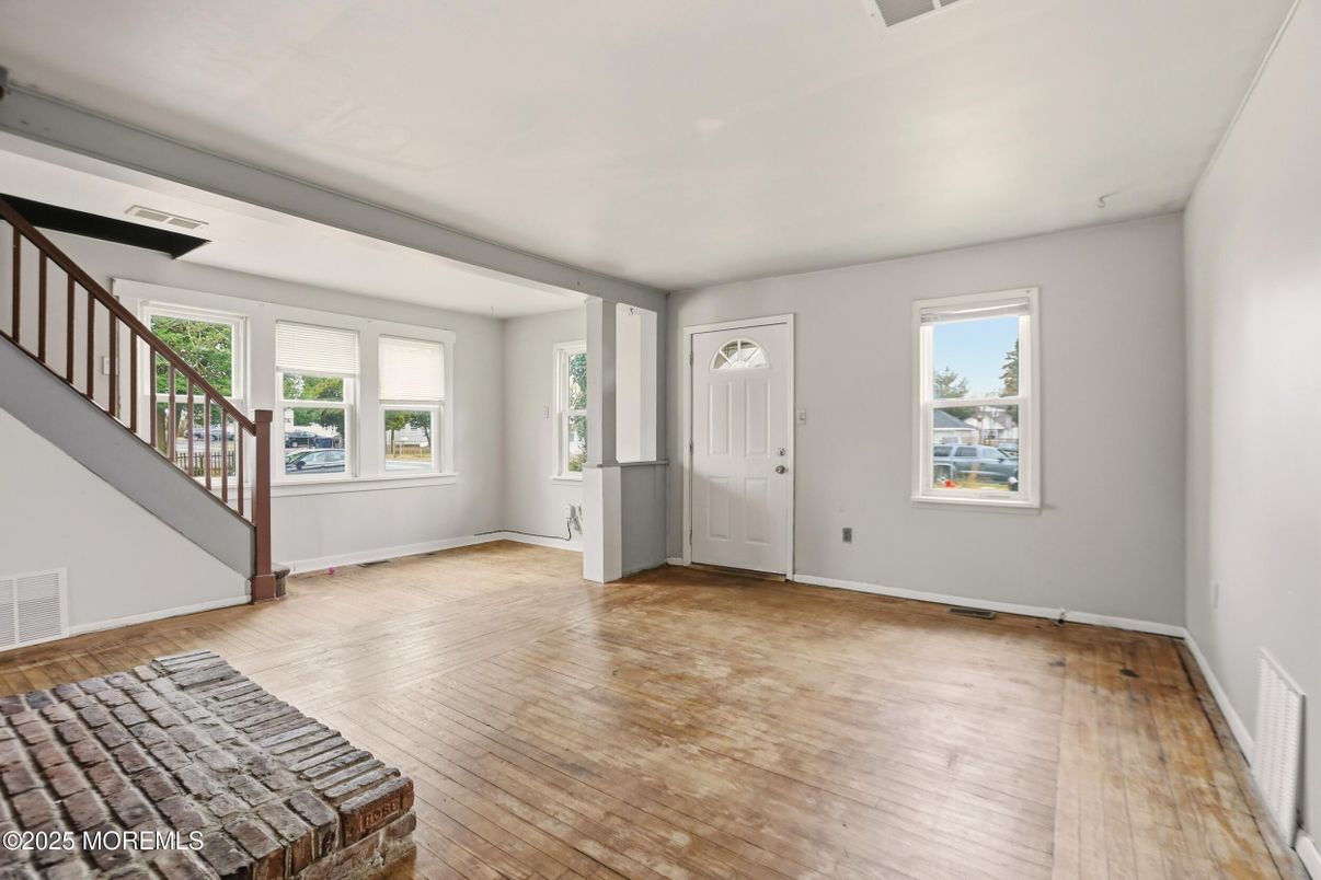 Empty room, Interior, Wood Texture Flooring