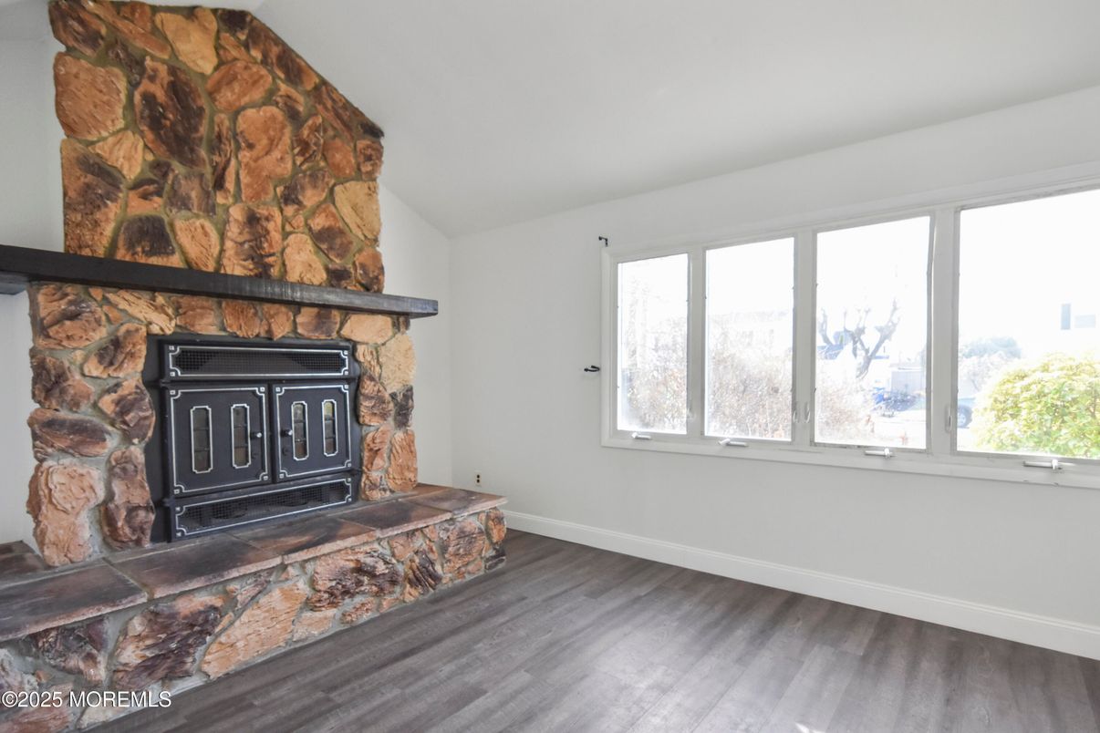 Fireplace, Interior, Stone Walls, Wood Texture Flooring