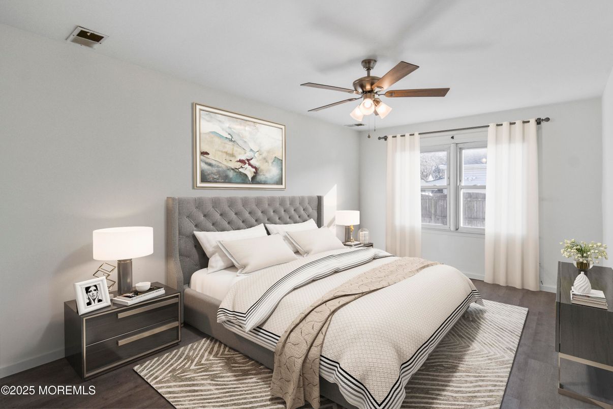 Bedroom, Interior, Wood Texture Flooring