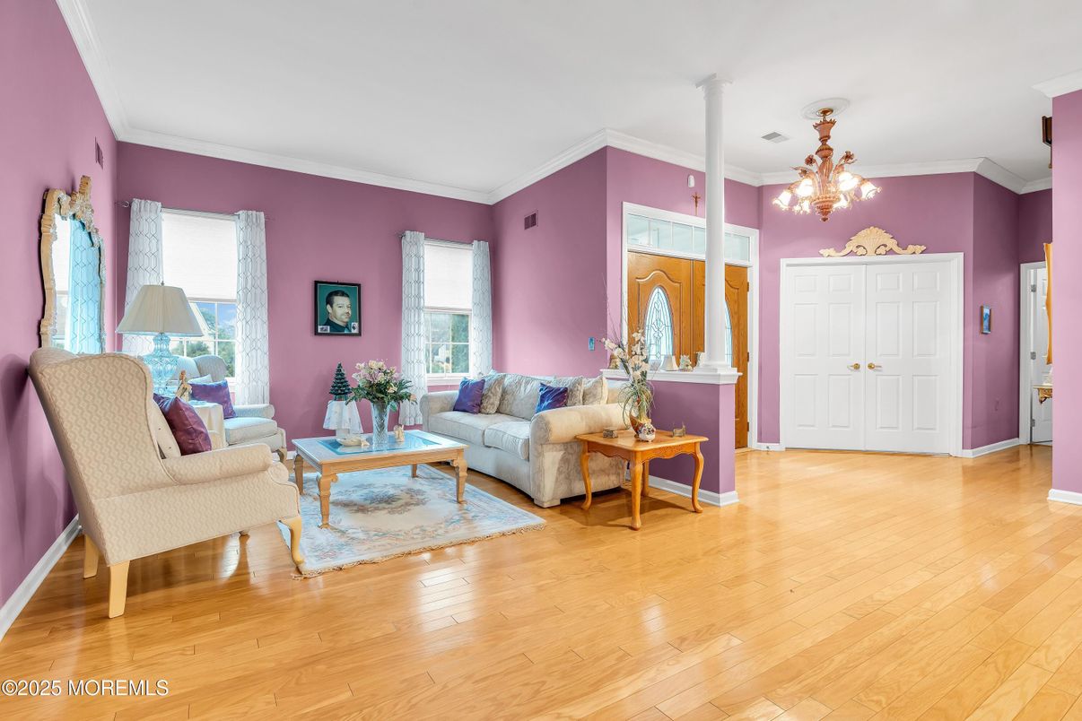 Chandelier, Interior, Living room, Wood Texture Flooring