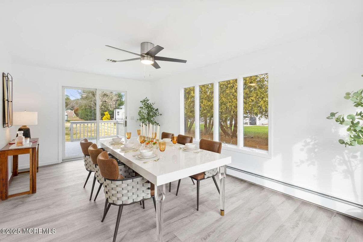 Dining room, Interior, Wood Texture Flooring