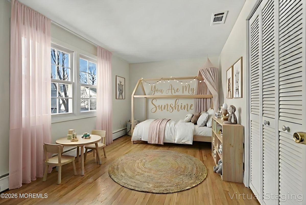 Bedroom, Interior, Wood Texture Flooring