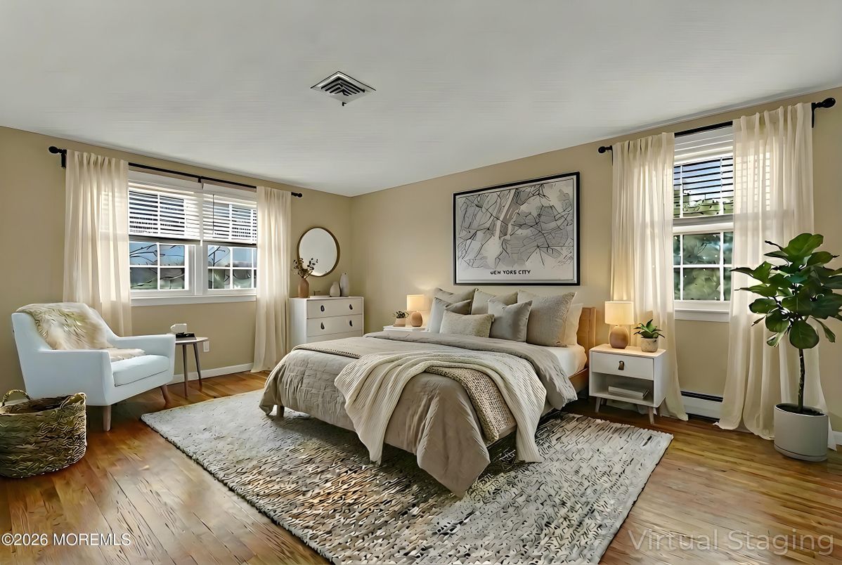 Bedroom, Interior, Wood Texture Flooring