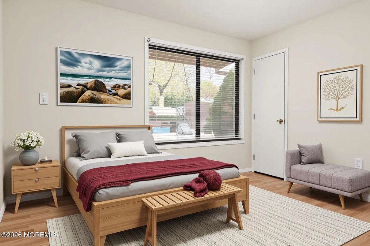 Bedroom, Interior, Wood Texture Flooring
