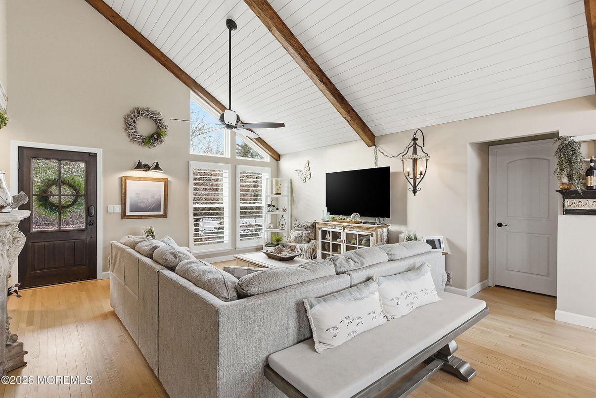 Interior, Living room, Wooden Beams, Wood Texture Flooring