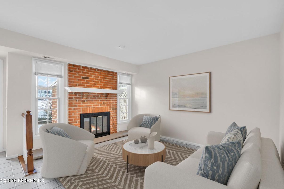 Fireplace, Interior, Living room, Stone Walls