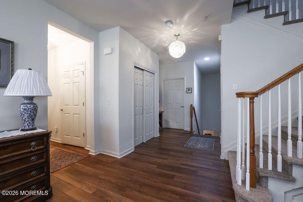 Chandelier, Interior, Recessed Lighting, Wood Texture Flooring