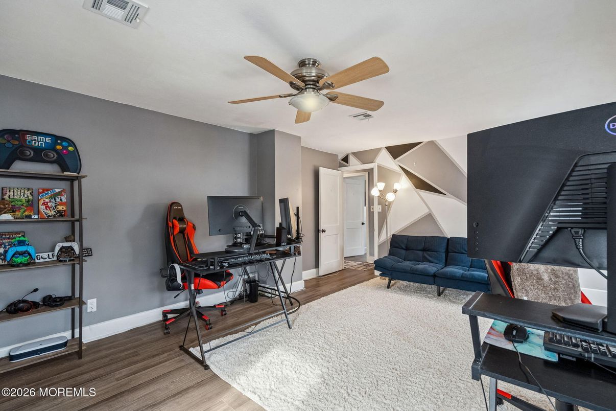 Home Office, Interior, Wood Texture Flooring