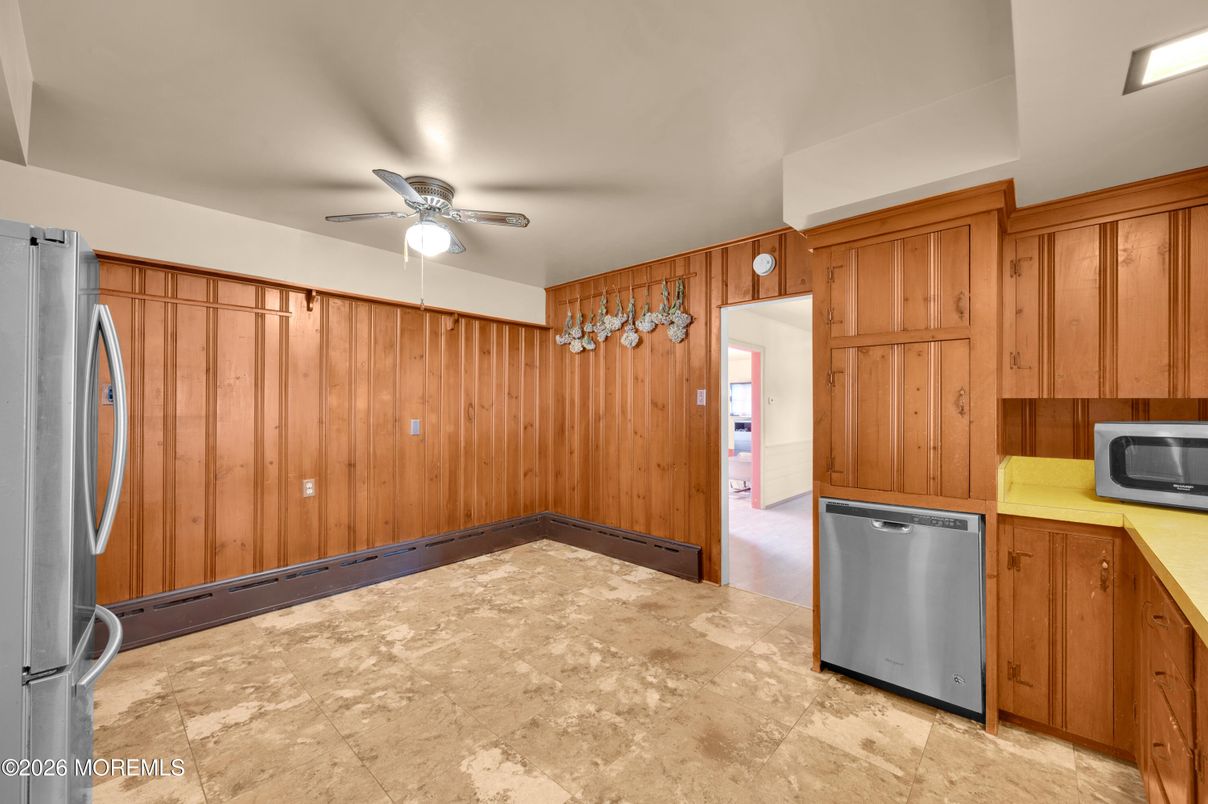 Interior, Kitchen, Wooden Walls