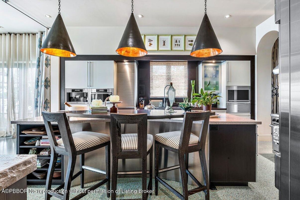 Interior, Kitchen, Pendant Lights, Recessed Lighting, Stainless Steel Appliances