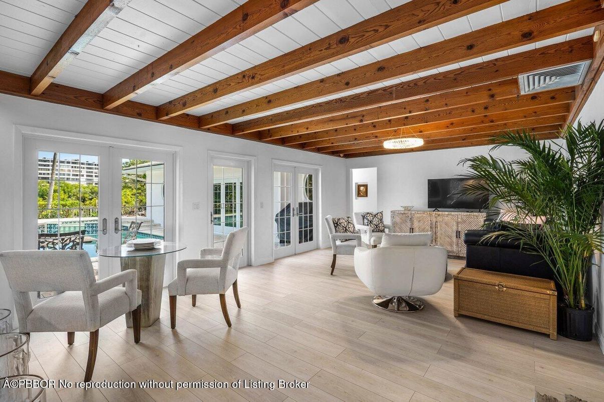 Dining room, Interior, Living room, Wooden Beams, Wood Texture Flooring