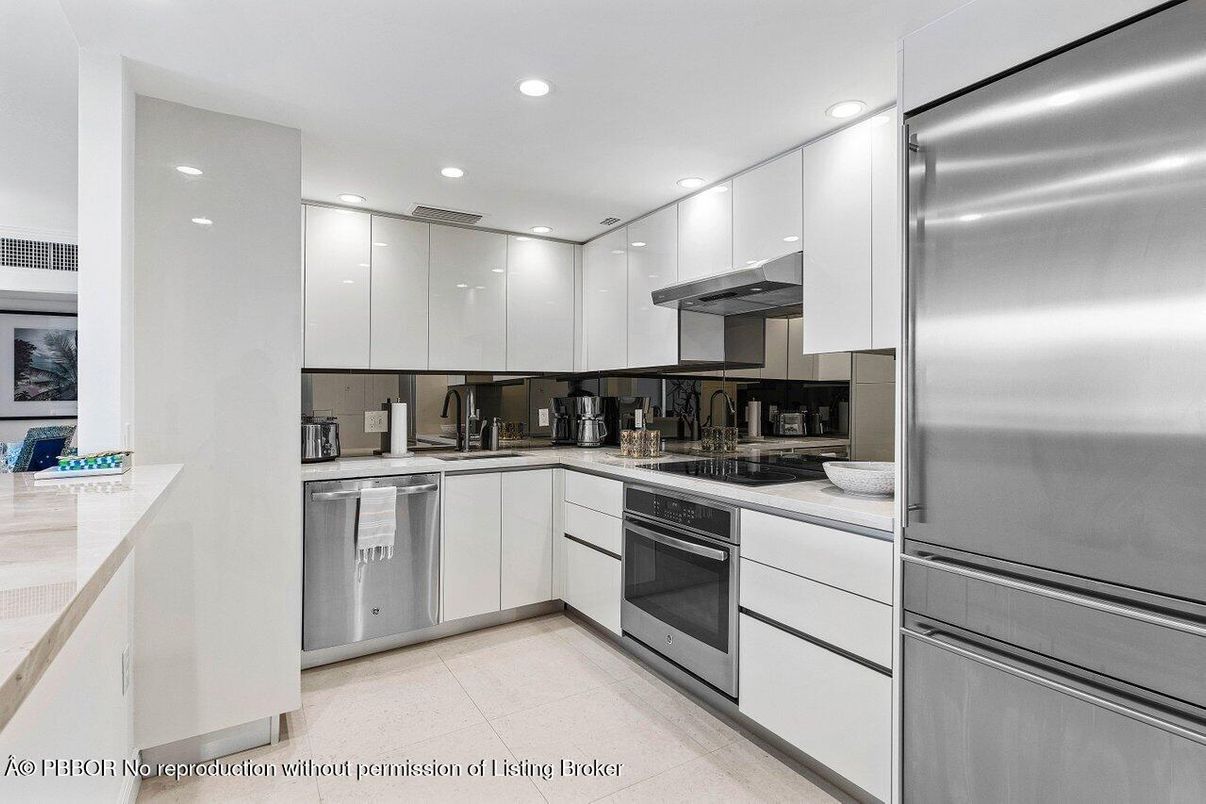 Interior, Kitchen, Recessed Lighting, Stainless Steel Appliances