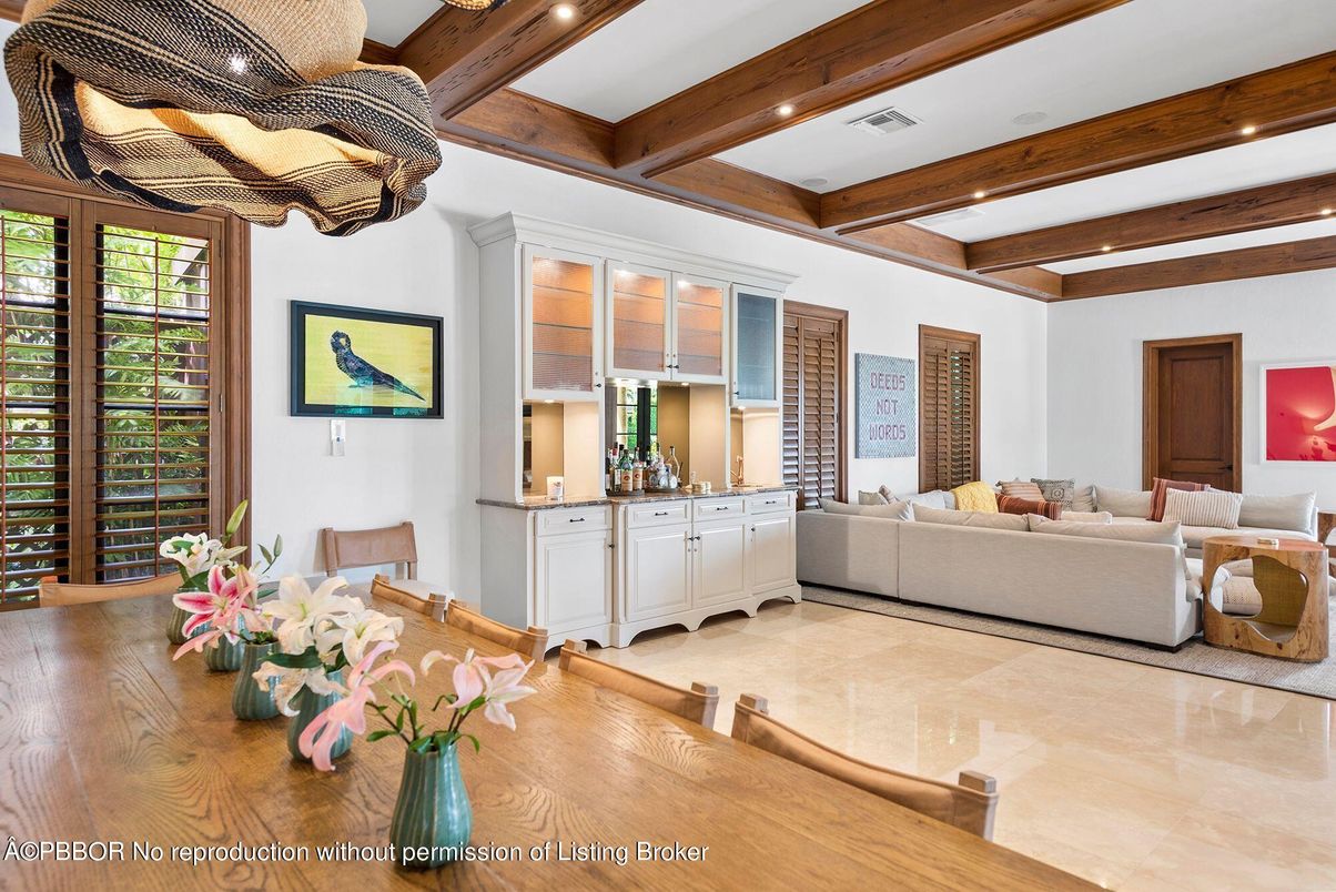 Interior, Living room, Recessed Lighting, Wooden Beams, Wood Texture Flooring