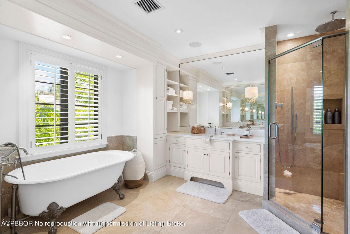 Bathroom, Dual Sink Vanities, Free Standing Baths, Glass Shower, Interior, Recessed Lighting