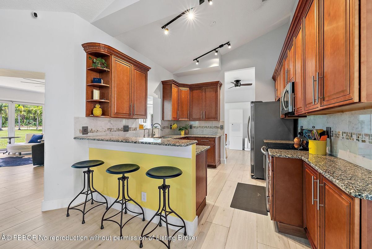 Interior, Kitchen, Wood Texture Flooring