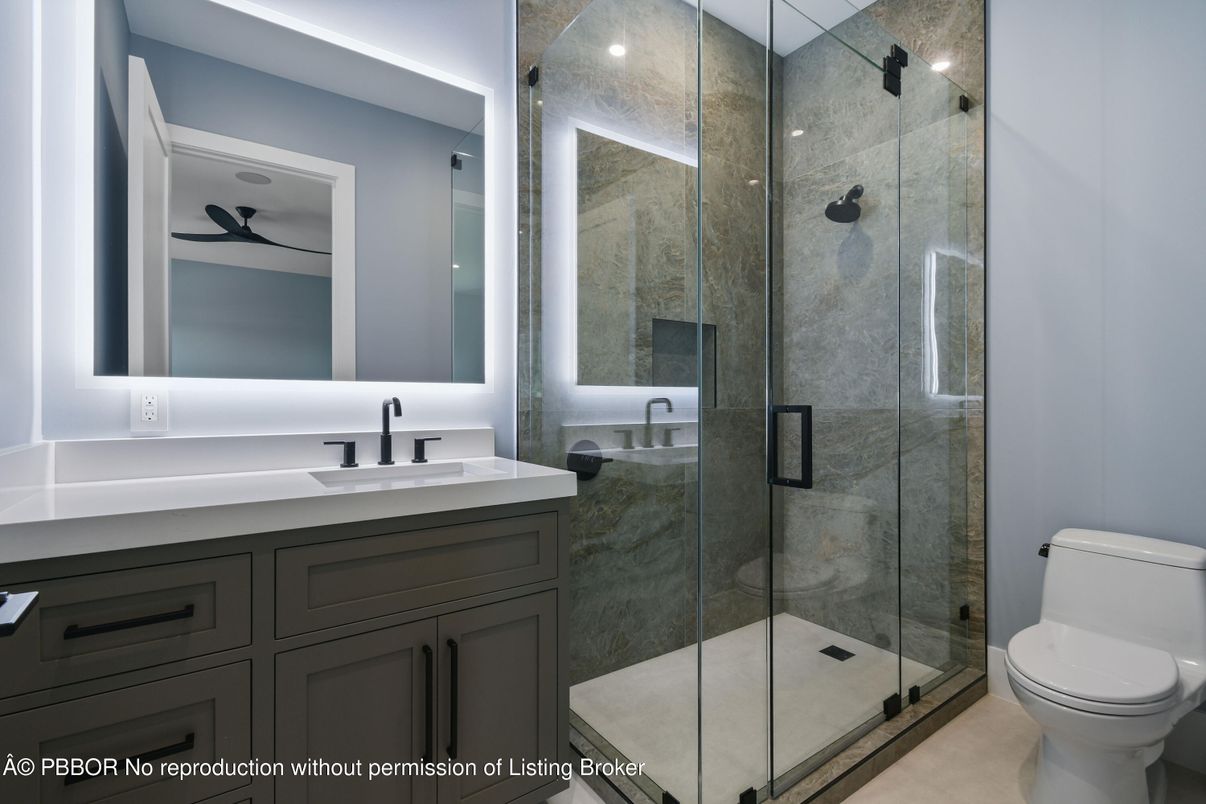 Bathroom, Glass Shower, Interior