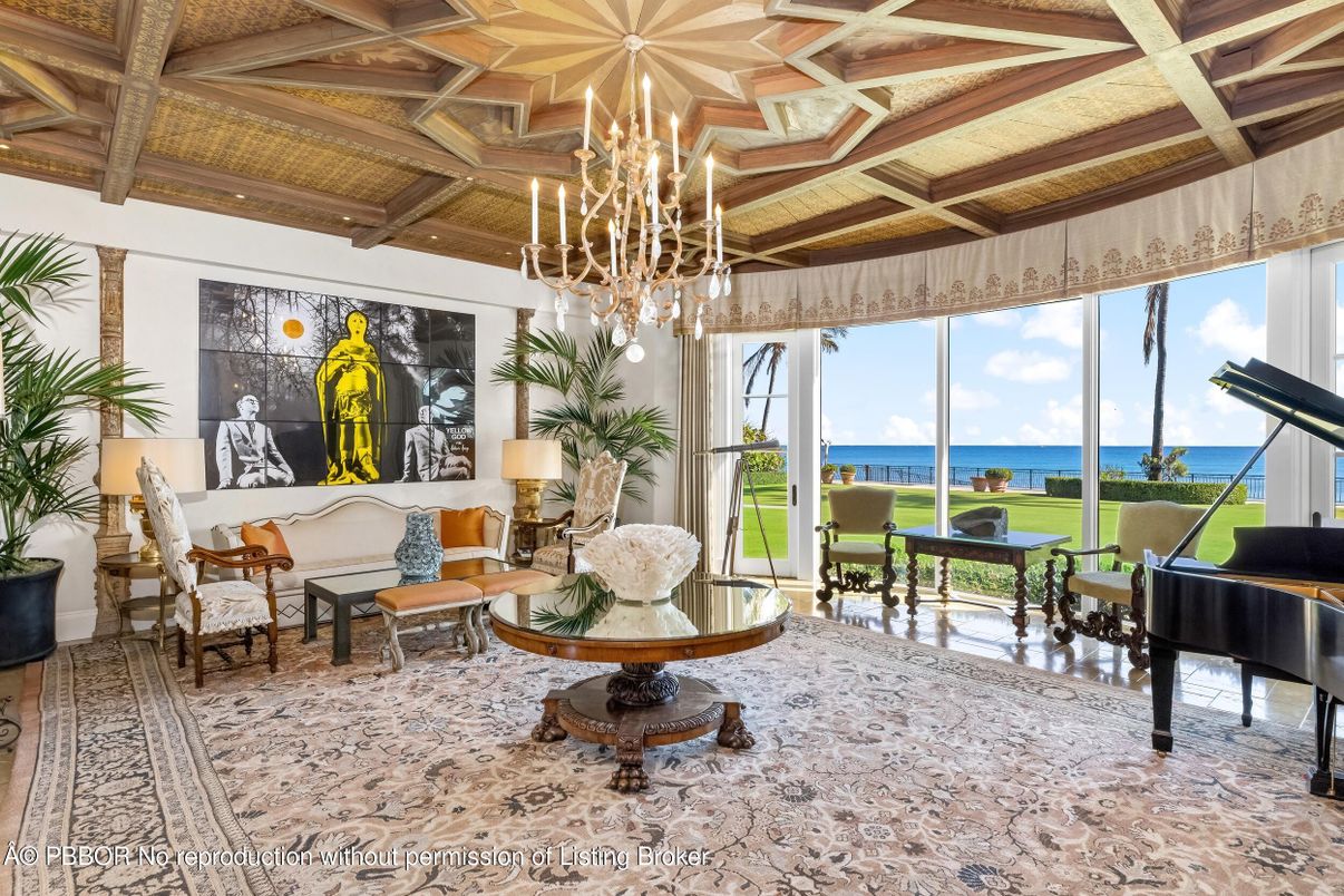 Chandelier, Interior, Living room, Piano, Water, Wooden Beams, Wooden Ceilings