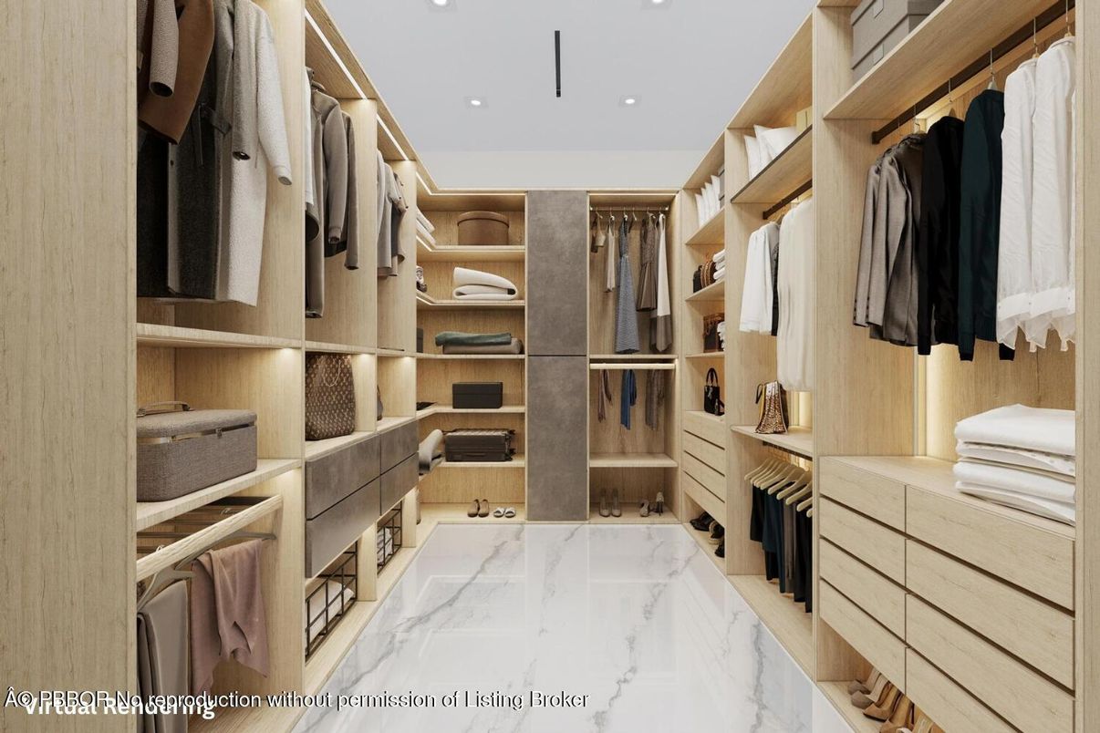 Interior, Marble, Recessed Lighting, Walk-in Closets