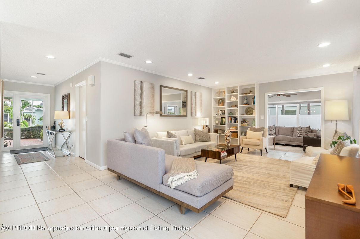 Interior, Living room, Recessed Lighting