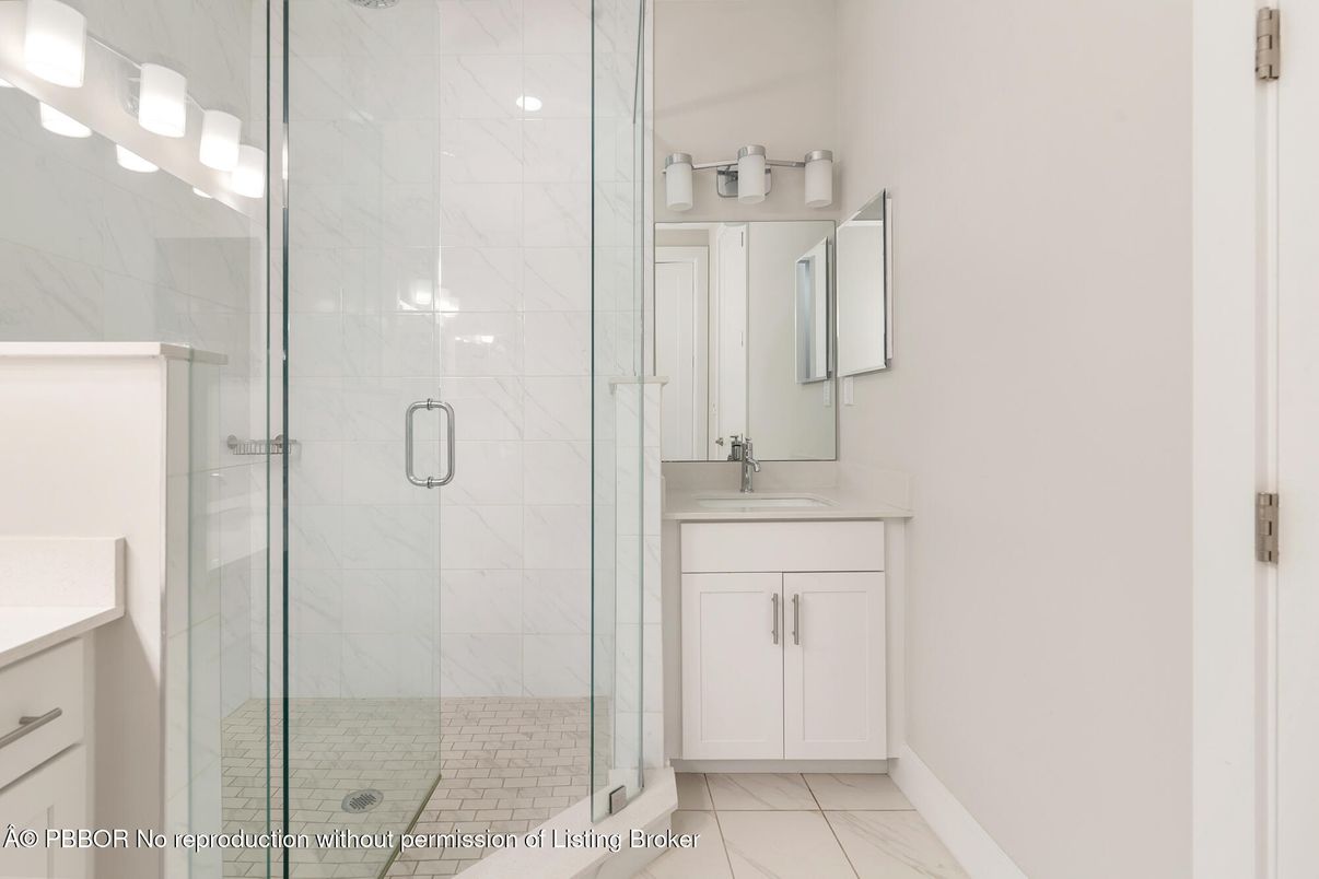 Bathroom, Glass Shower, Interior, Marble, Marble Walls